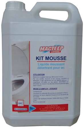Nettoyant WC kit Mousse Macteep 5 L /2